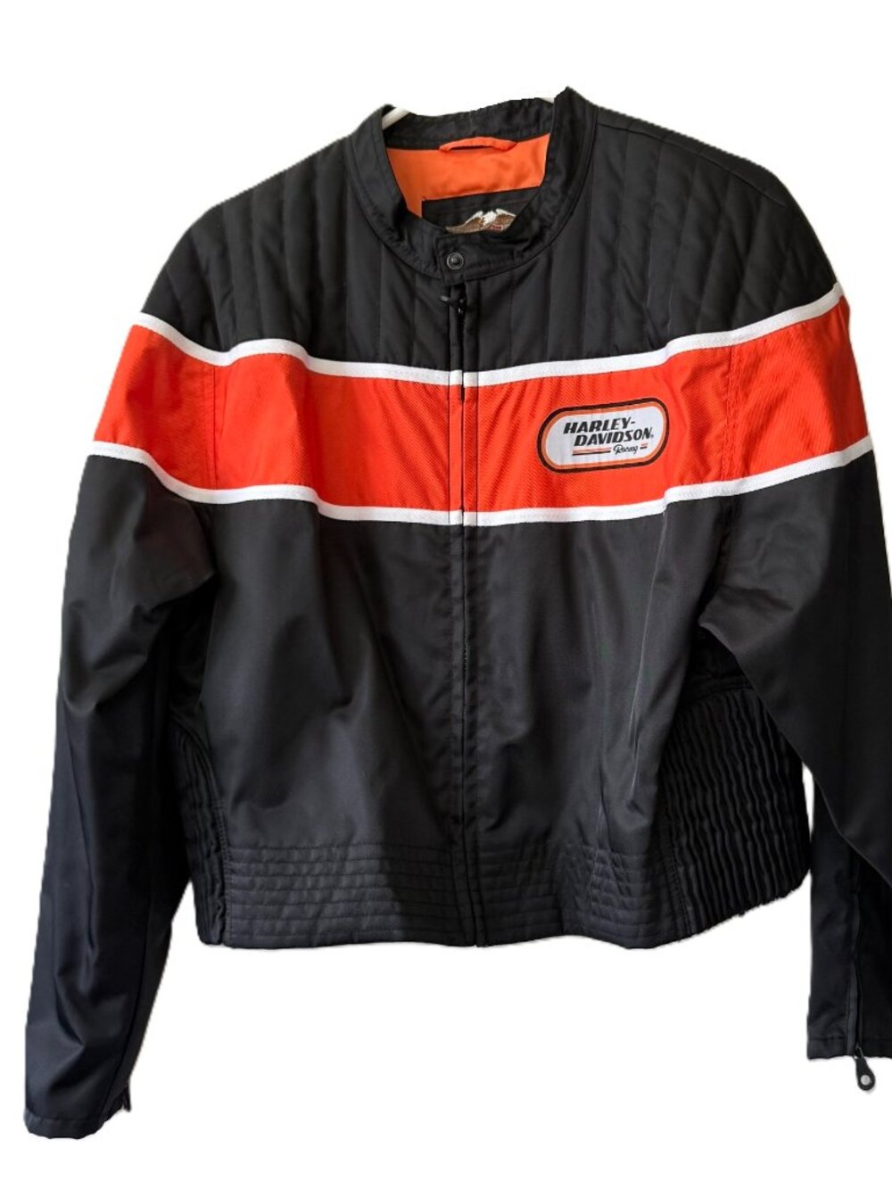 Womens Harley Davidson, Nylon Jacket, Lined, Zipper Front, Zipper Sleeves, XL